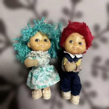 쇼와 레트로 인형 빈티지 앤티크 인형 클립 인형 세트