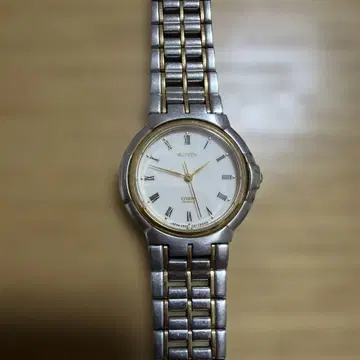 Citizen 쿼츠 엑시드 손목시계 실버/골드