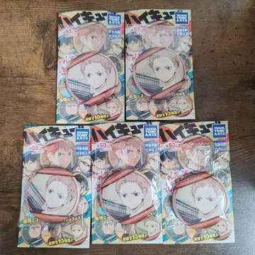 하이큐!! 야쿠 모리스케 열정 캔뱃지 4 5종