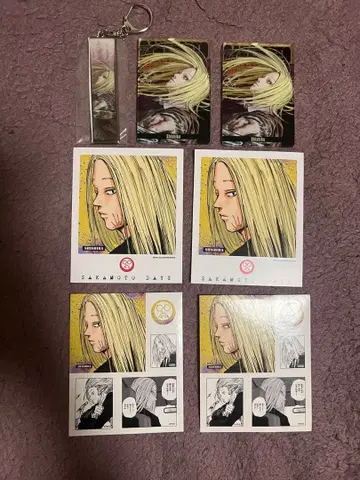 사카모토 데이즈 카미가마에 메탈 키링 카드 스티커 스탯 카드