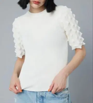 해린도트사이 니트 Thorn sleeve knit tops