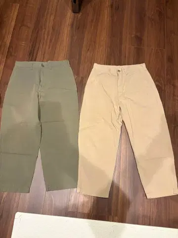 무지 Labo 치노 팬츠 2개 세트 무지 라보