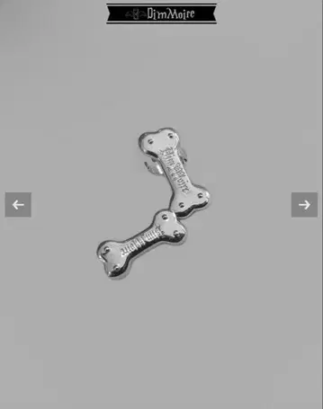 DimMoire 디무아르 뼈 모양 귀걸이/Silver