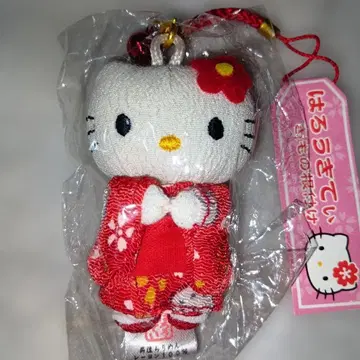 헬로키티 2004년 기모노 끈 봉제 인형 레트로 레어 빈티지