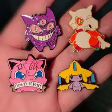 포켓몬스터 핀즈 핀 배지 지라치 카라카라 겐가 푸딩