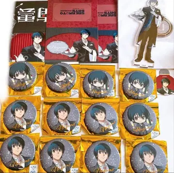 사카데이 나구모 아크릴 피규어 스탠드 캔뱃지 특전 데스크 카드