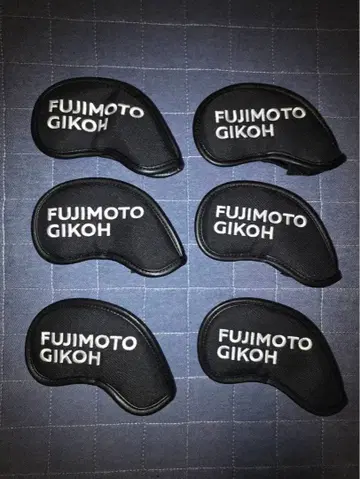 [ 미사용 새상품 ] 후지모토기코 아이언 커버 블랙 6개 세트