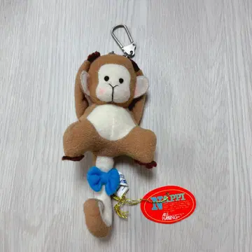 [레어] 엘르 플래닝 원숭이 마스코트 봉제 인형 키링 레트로
