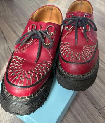 GEORGE COX 3588 VIB UK8 잉글랜드제 빨간색 러버 솔