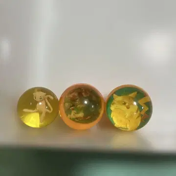 뮤우 피카츄 이상해꽃 슈퍼볼 3개 세트 헤이세이 레트로 당시품