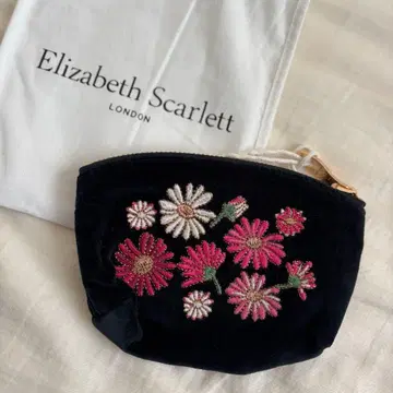 Elizabeth Scarlett CoinPurse 꽃 charcoal