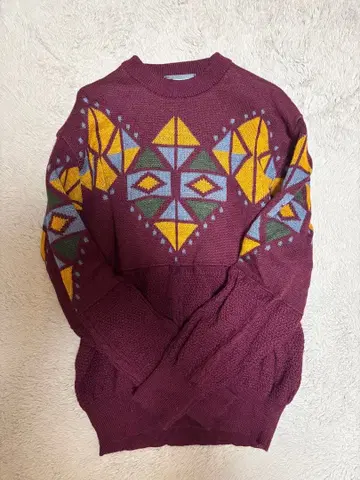 GREEN BERET 90s 빨간색 니트