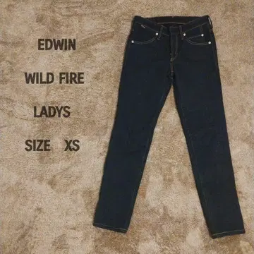 EDWIN WILD FIRE 스트레이트 데님 LADYS XS 여성용