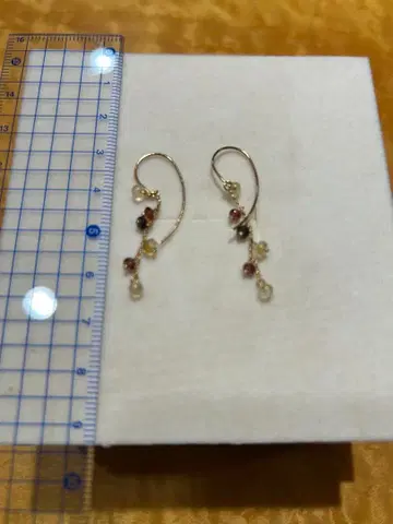 스모키 쿼츠 18K 후크 귀걸이