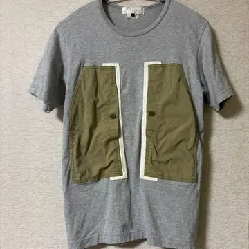 GANRYU 17SS 테크 포켓 크루넥 T셔츠 폐판 브랜드