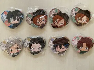 묶음 판매 문호 스트레이독스 하트형 캔뱃지 다자이 오사무 나카하라 츄야