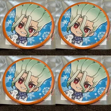 닥터 스톤 눈 축제 미니 캐릭터 캔뱃지 이시가미 센쿠 4개