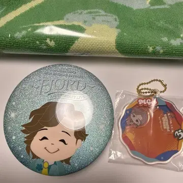 미세스 피오르드 캔뱃지 후지사와 료카 바스락 아크릴 타월