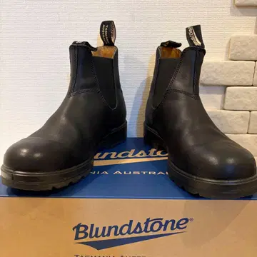 UK5 블런드스톤 상위 모델 사이드 고어 부츠 블랙 천연 가죽 방수 쾌적