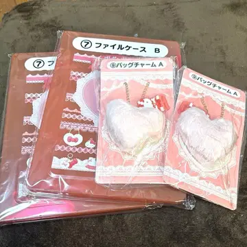 산리오 키티 복권 파일 케이스 B & 백참 A 세트