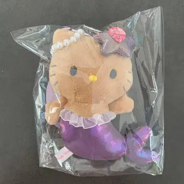 정품 키티 판타지 마스코트 키링 머메이드 선번 퍼플