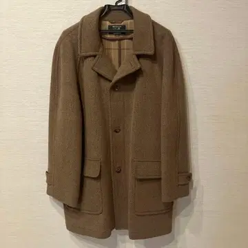 SALE 뉴요커 울 헤링본 코트 브라운