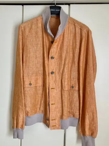 발스타리노 오렌지 린넨 점퍼