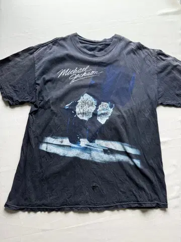 Michael Jackson 반팔 티셔츠 빈티지 페이드 XL