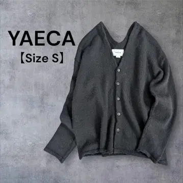 YAECA 야에카 M 울 린넨 V넥 가디건 니트 블랙