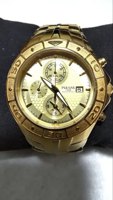 PULSAR 파르사르 크로노그래프 쿼츠 남성용