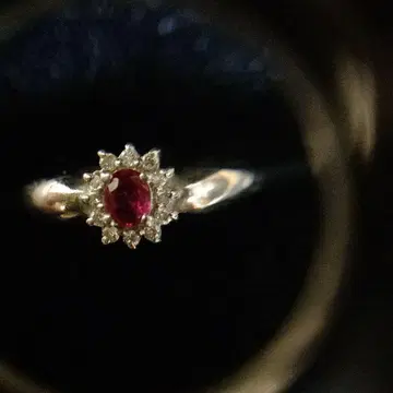 [최종 가격] 플라티나 P900 다이아&루비 반지