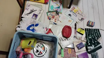 이사 유품 정리 캐릭터 애니메이션 쟈니즈 오려낸 노렌 타월