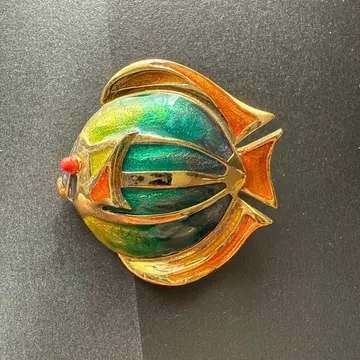 Liz Claiborne 물고기 모티브 브로치