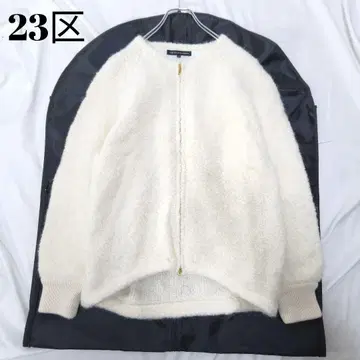 새상품급 23KU 빅 사이즈 워셔블 부클 니트 블루종 44