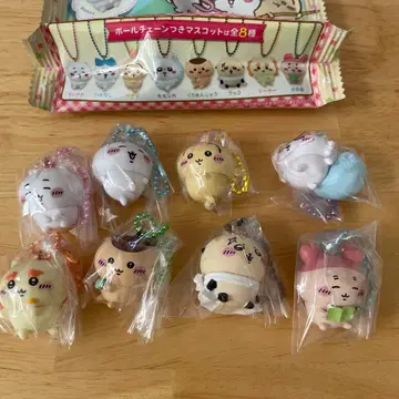 치이카와(먼작귀) 마스코트 부착 비스킷 전 8종 컴플리트 세트