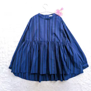 soul berry 비터 스트라이프 플레어 셔츠 LL