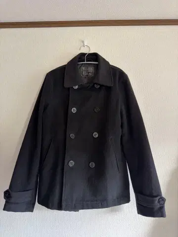 블랙 피 코트 더블 브레스트 dark wear