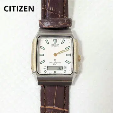 CITIZEN 손목시계 쿼츠 여성용 남성용 아날로그 빈티지