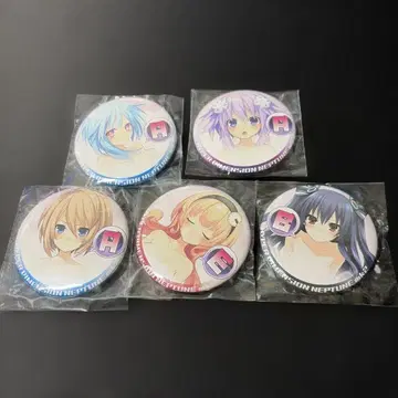 초차원게임 넵튠 mk2 두근두근 신체 측정편 인간형 ver 캔뱃지 5개