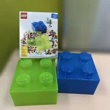 LEGO 수납 박스 2세트 (그린 파랑) [ CA10832 ]