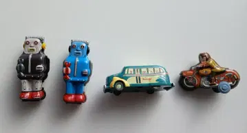 메이지 양철 완구관 기타하라 컬렉션 4종 세트