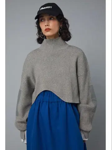 [ HeRIN.CYE ] 밀리터리 쇼트 탑 그레이