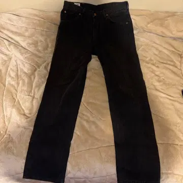 Lee 블랙 스트레이트 데님 33 x 33 70년대~80년대