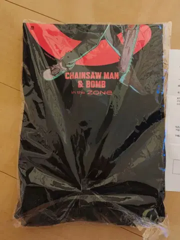 체인소 맨 Zone 콜라보 디자인 T셔츠 Ver. Red 빨간색