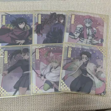 귀멸의 칼날 온라인 애니플렉스 복권 F상 클리어 색지 기유 아카자 외