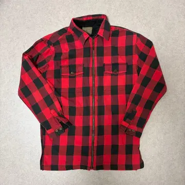 ST. JOHN'S BAY 버팔로 체크 집업 플란넬 셔츠