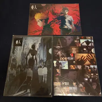 미개봉품 아인 A4 클리어 파일 4장 세트 애니메이션 극장판 영화