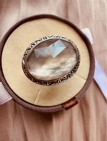 새상품급 스티븐듀에크 스모키 쿼츠 쉘 실버 925 반지