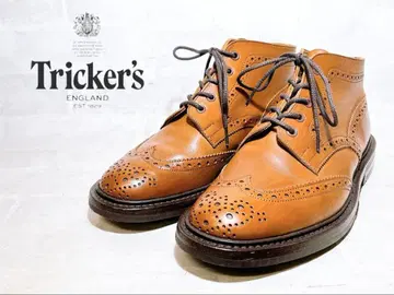 [ 컨디션 최상 ] Tricker's 윙 칩 카운트리 부츠 UK9.5-5