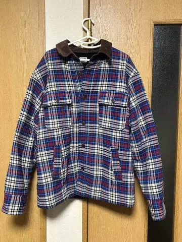 BARNS OUTFITTERS 체크 무늬 보아 자켓 L